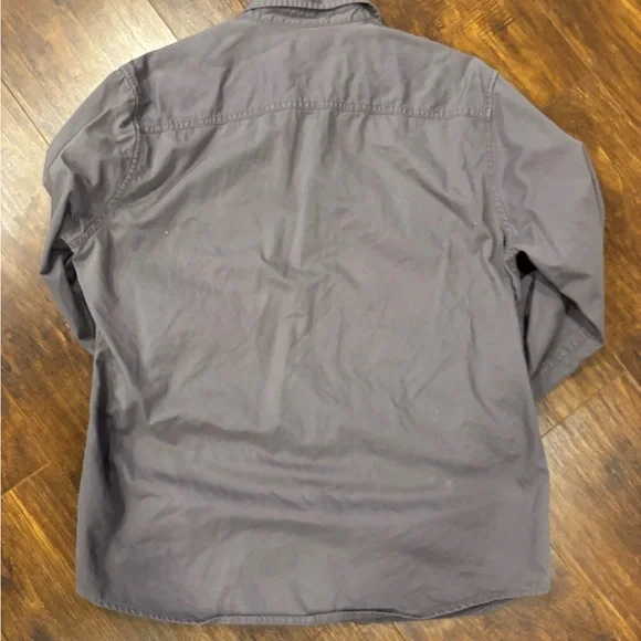 Men’s AG Adriano Goldschmied Gray Casual Button Down Shirt - Picture 8 of 11